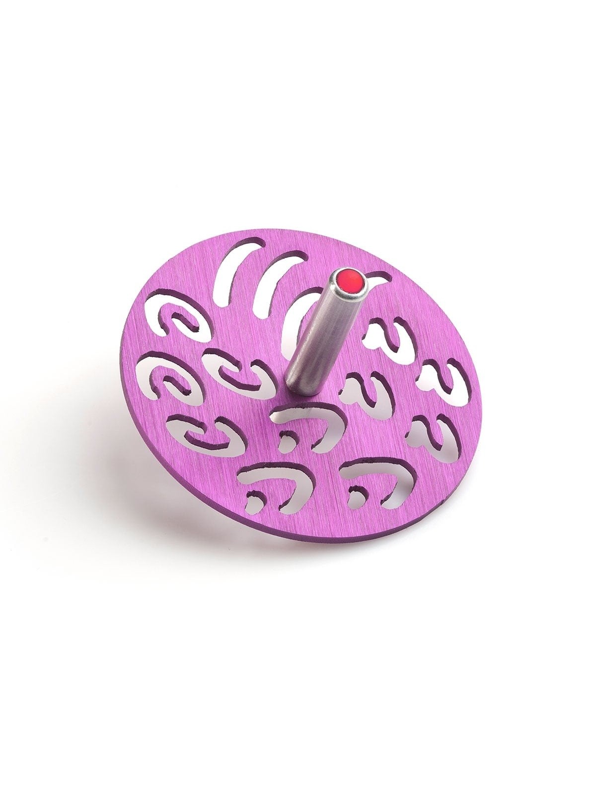 Adi Sidler Anodized Aluminum Letters Dreidel