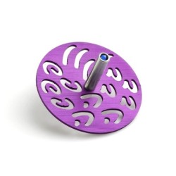 Adi Sidler Anodized Aluminum Letters Dreidel