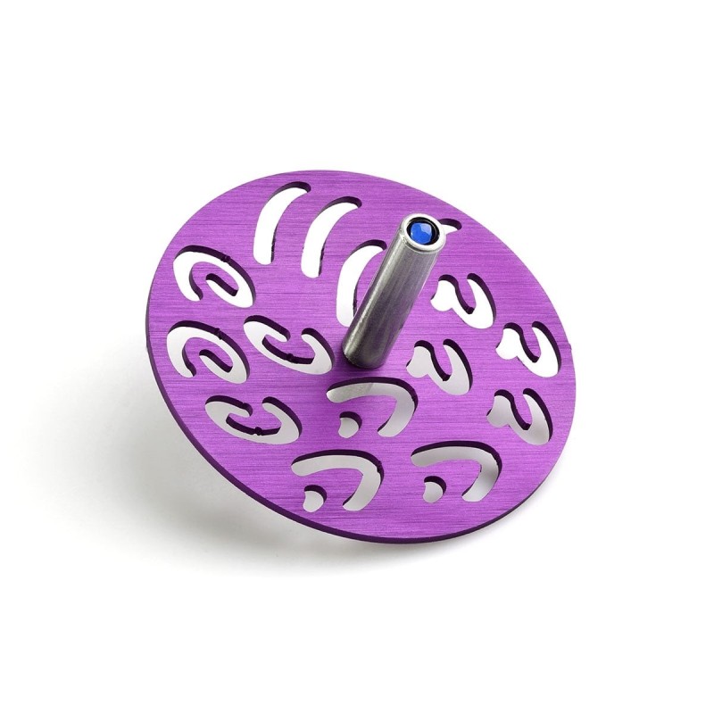 Adi Sidler Anodized Aluminum Letters Dreidel