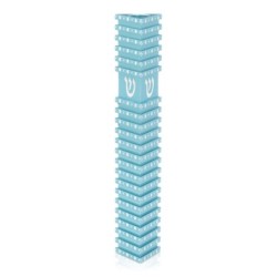 Triangular Mezuzah Case With Polka Dot Design by Akilov Design