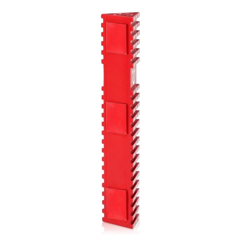 Triangular Mezuzah Case With Polka Dot Design by Akilov Design