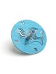 Adi Sidler Anodized Aluminum Dove of Peace Dreidel