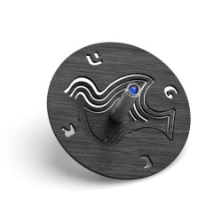 Adi Sidler Anodized Aluminum Dove of Peace Dreidel