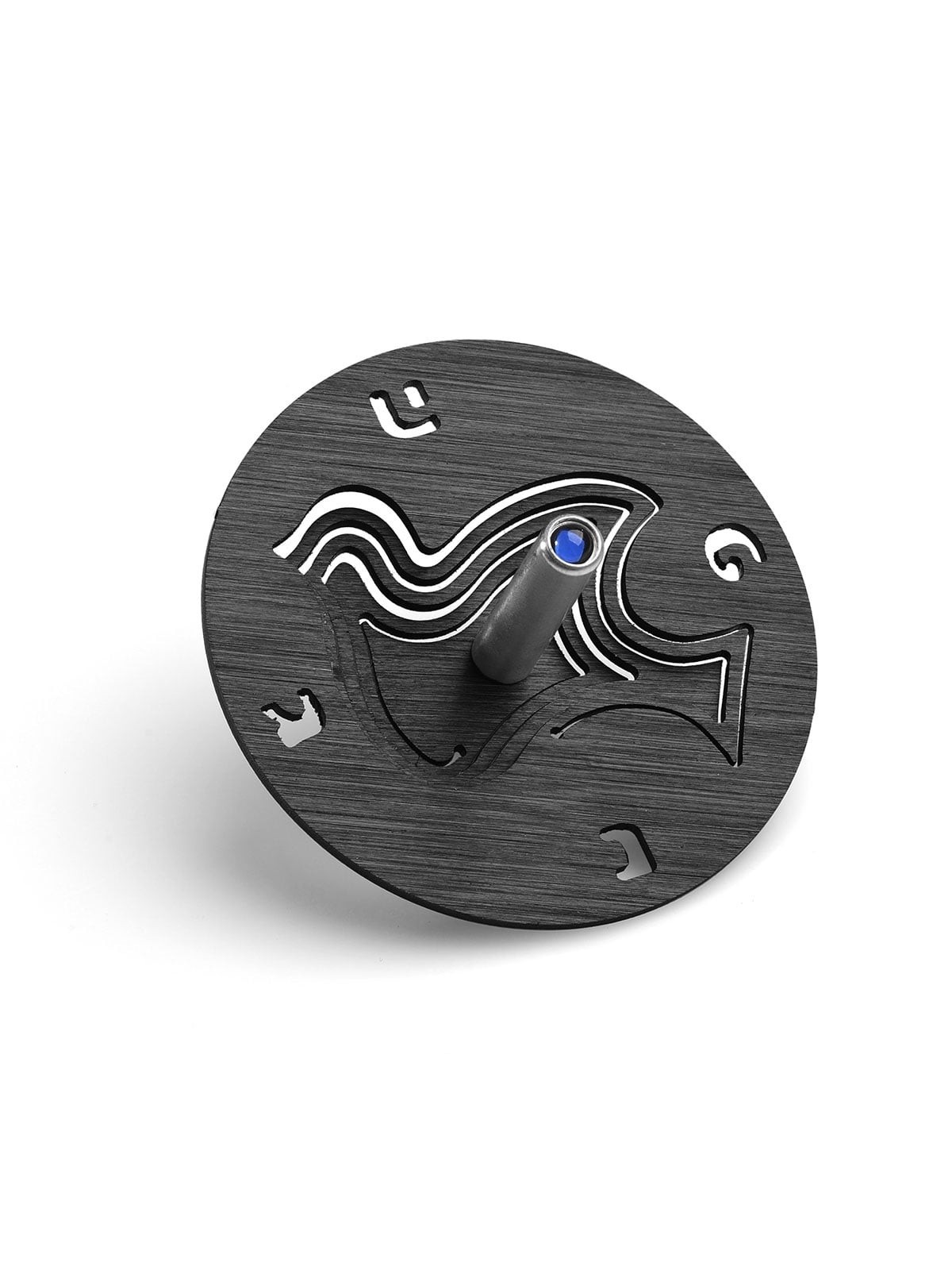 Adi Sidler Anodized Aluminum Dove of Peace Dreidel