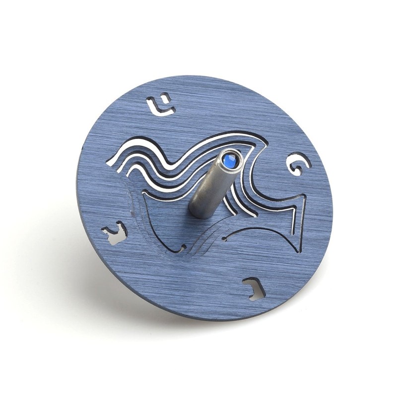 Adi Sidler Anodized Aluminum Dove of Peace Dreidel