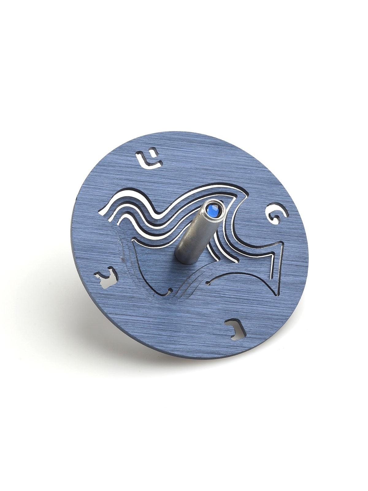 Adi Sidler Anodized Aluminum Dove of Peace Dreidel