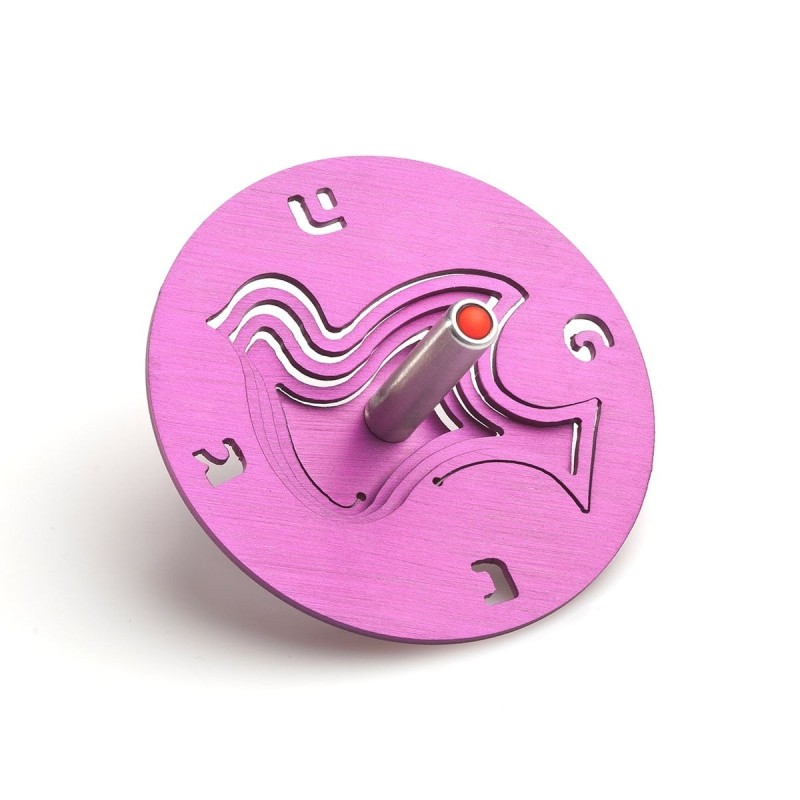 Adi Sidler Anodized Aluminum Dove of Peace Dreidel