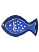 Yair Emanuel Aluminum 2-Piece Trivet Set - Fish - Blue