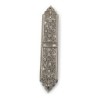 Intricate Pewter Mezuzah Case - Israel Museum Collection