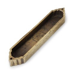 Sleek Brass-Plated Mezuzah Case - Israel Museum Collection