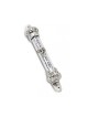 Small Silver colored Mezuzah Case with Shema Praye... | Pewter Mezuzah