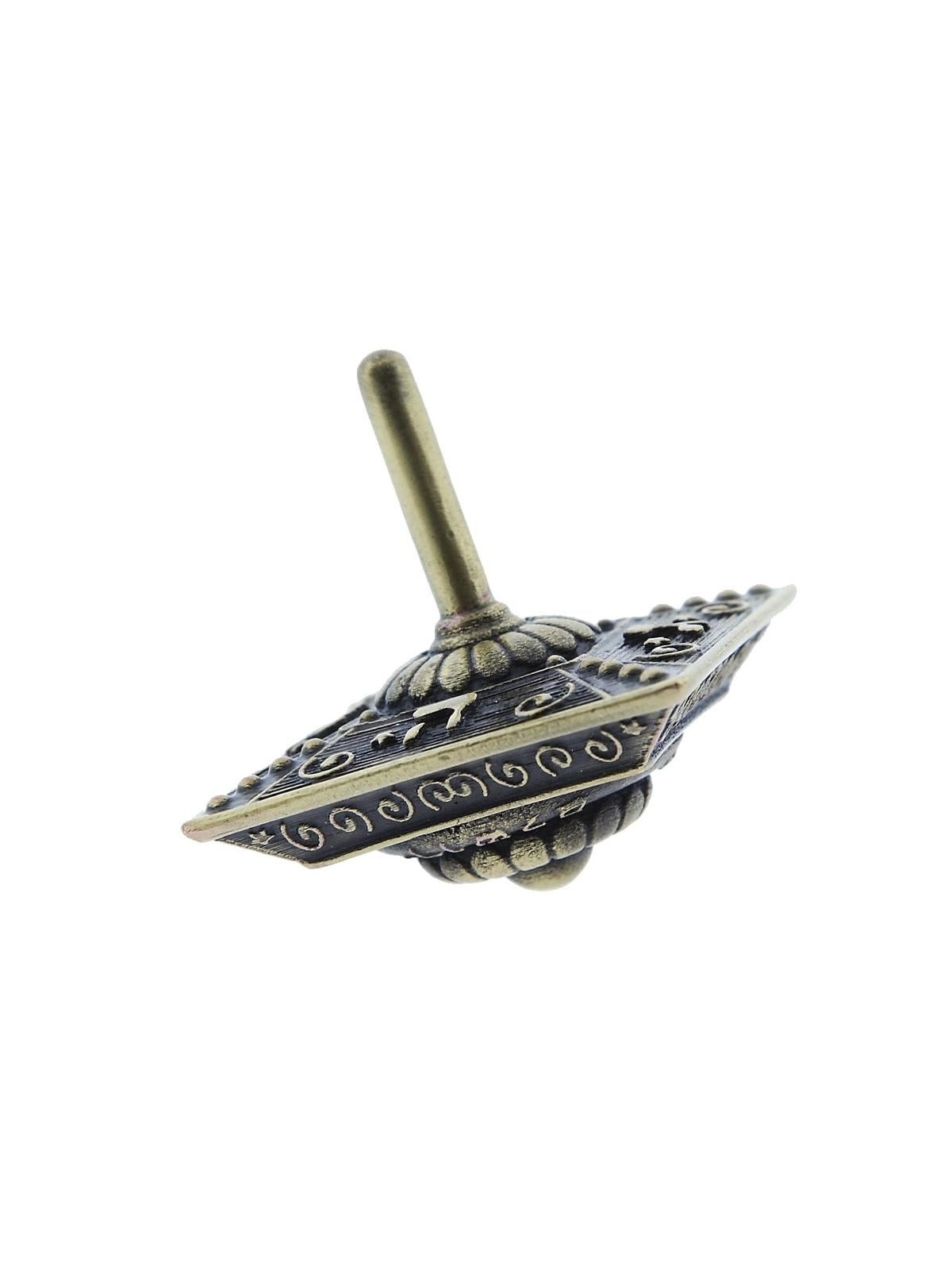 Brass Dreidel. Replica. Bezalel Art School, Jerusalem, Early 20th Cent