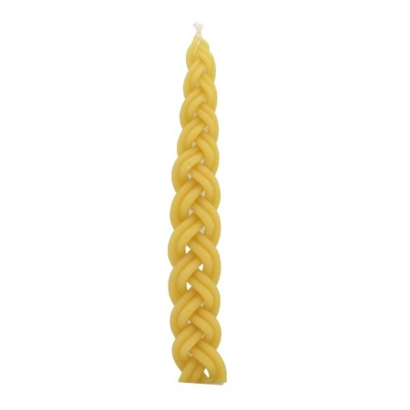Handcrafted Beeswax Havdalah Candle - Natural