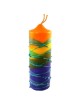 Large Decorated Havdalah Candle - Color Option