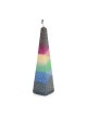 Decorative Multicolored Pyramid Havdalah Candle (Choice of Colors)