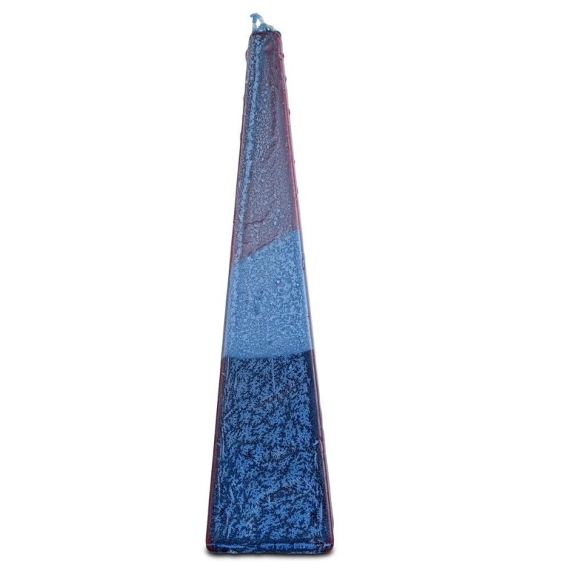 Decorative Multicolored Pyramid Havdalah Candle (Choice of Colors)
