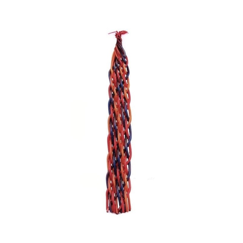 Havdalah Candle - Colors - 12 Wicks