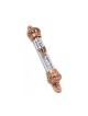 Small Bronze Colored Mezuzah Case with Shema Praye... | Pewter Mezuzah