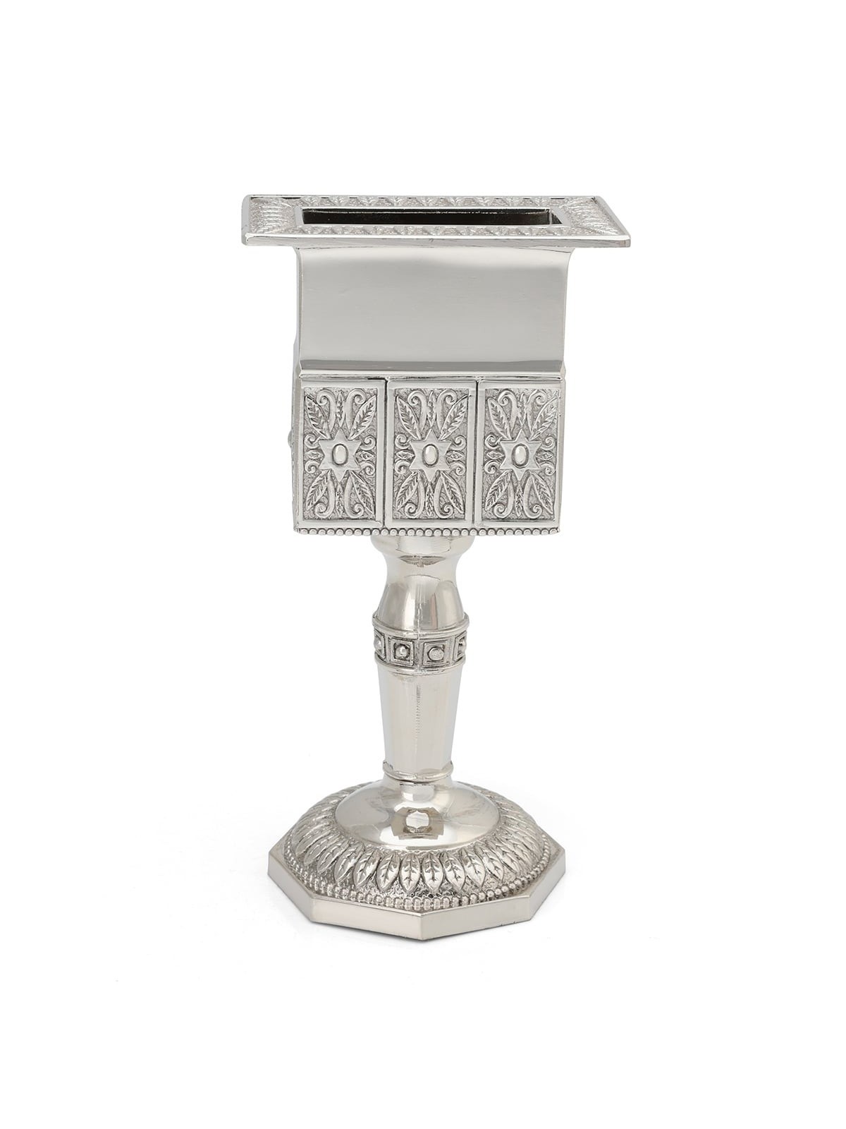 Traditional Nickel Plated Havdalah Candle Holder