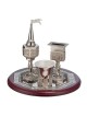 Nickel and Wood Havdala Set