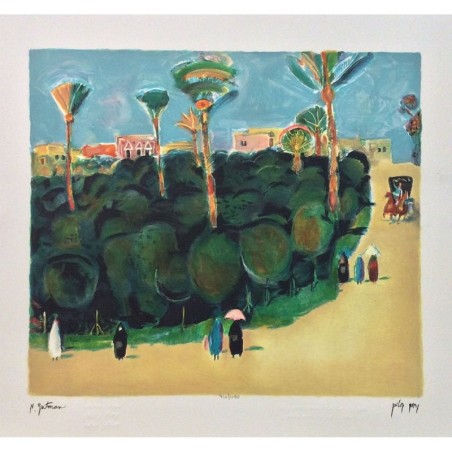 Tamar Garden. Artist: Nahum Gutman. Signed & Numbered Limited Edition