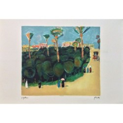 Tamar Garden. Artist: Nahum Gutman. Signed & Numbered Limited Edition