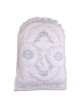 Rikmat Elimelech Swirls Bris Pillow - Blue and Silver