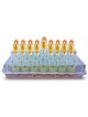 Hiddur Mitzvah Set of 44 Pre-Filled Gelled Olive Oil Cups for Hanukkah