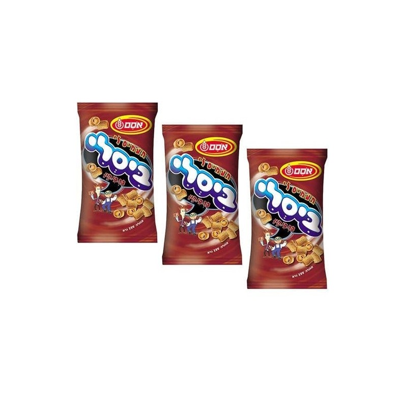 3 Osem BBQ flavoured Bissli (large)