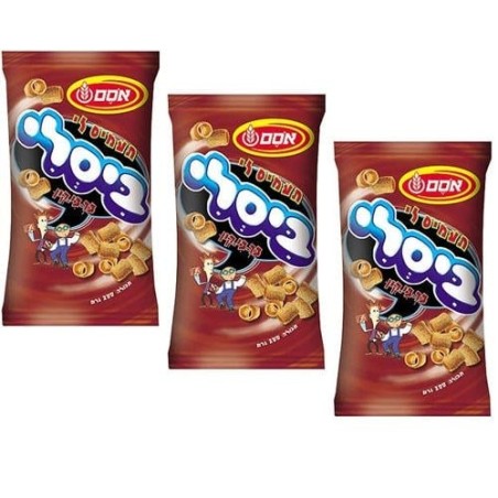 3 Osem BBQ flavoured Bissli (large)