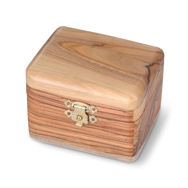 Small Olive Wood Jewelry Box
