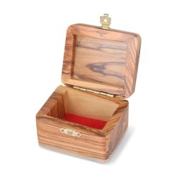 Small Olive Wood Jewelry Box