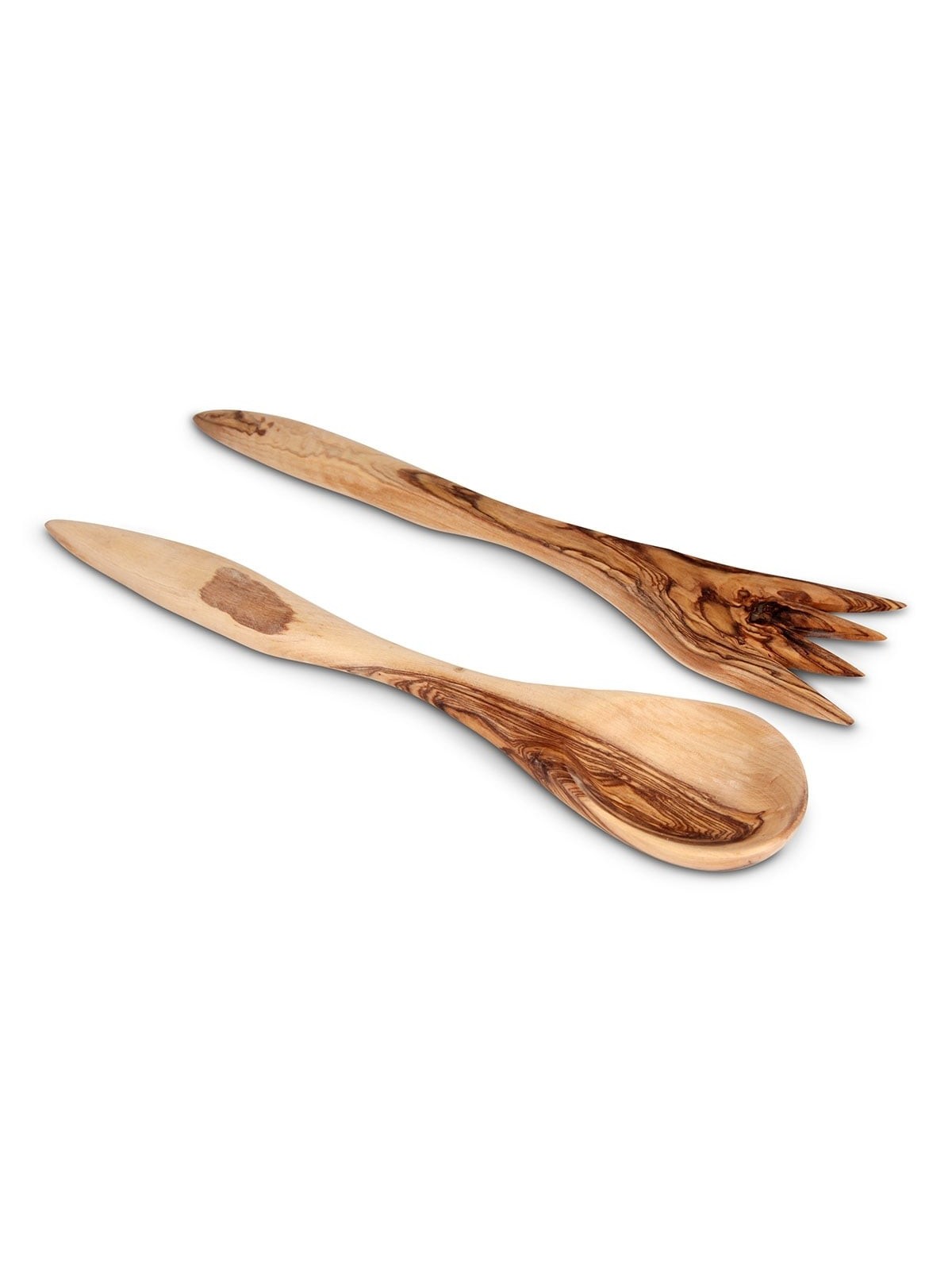 Olive Wood Salad Serving Utensils