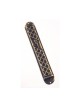 Wide Square Pewter Mezuzah Case %96 gold criss cro... | Pewter Mezuzah
