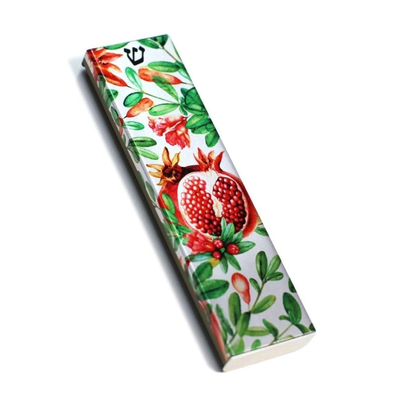 Ofek Wertman Handmade Pomegranates Aluminum Mezuzah Case