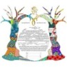 Ruth Rudin 'Interlocking Trees' Personalized Ketubah