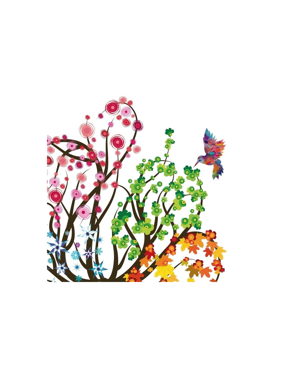 Ruth Rudin Personalized Ketubah - Four Seasons