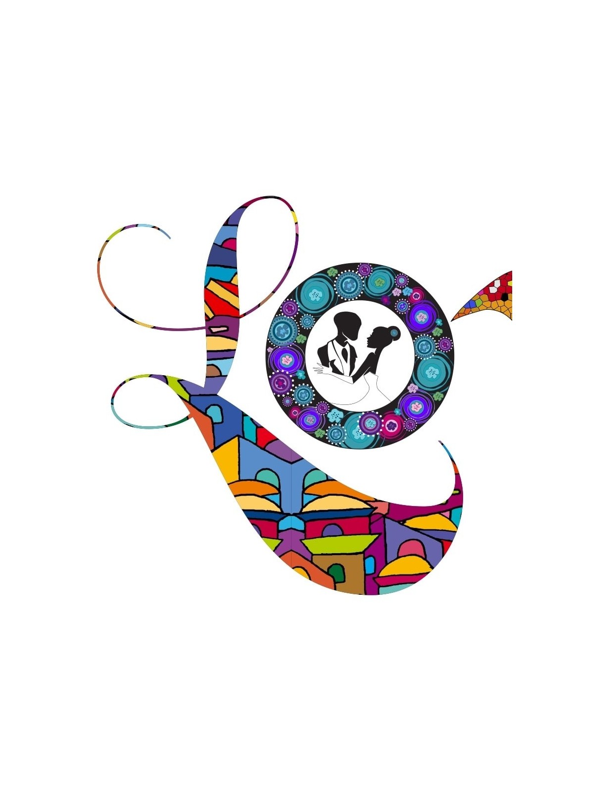 Ruth Rudin Colorful 'Love' Personalized Ketubah