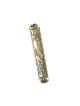 Pewter Plated Mezuzah Case Wave Jerusalem Design Gray | Pewter Mezuzah