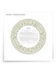 David Fisher Jewish Paper-Cut Round Ketubah (Light Green)
