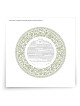 David Fisher Jewish Paper-Cut Round Ketubah (Light Green)