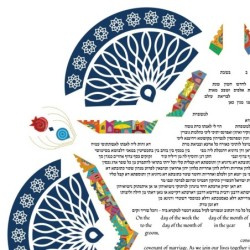 Ruth Rudin Star of David Life Cycle Personalized Ketubah