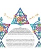 Ruth Rudin Joy Star of David Personalized Ketubah