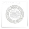 David Fisher Jewish Paper-Cut Round Ketubah (Silver Gray)
