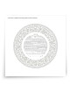 David Fisher Jewish Paper-Cut Round Ketubah (Silver Gray)