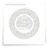 David Fisher Jewish Paper-Cut Round Ketubah (Silver Gray)