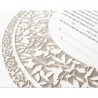 David Fisher Jewish Paper-Cut Round Ketubah (Silver Gray)