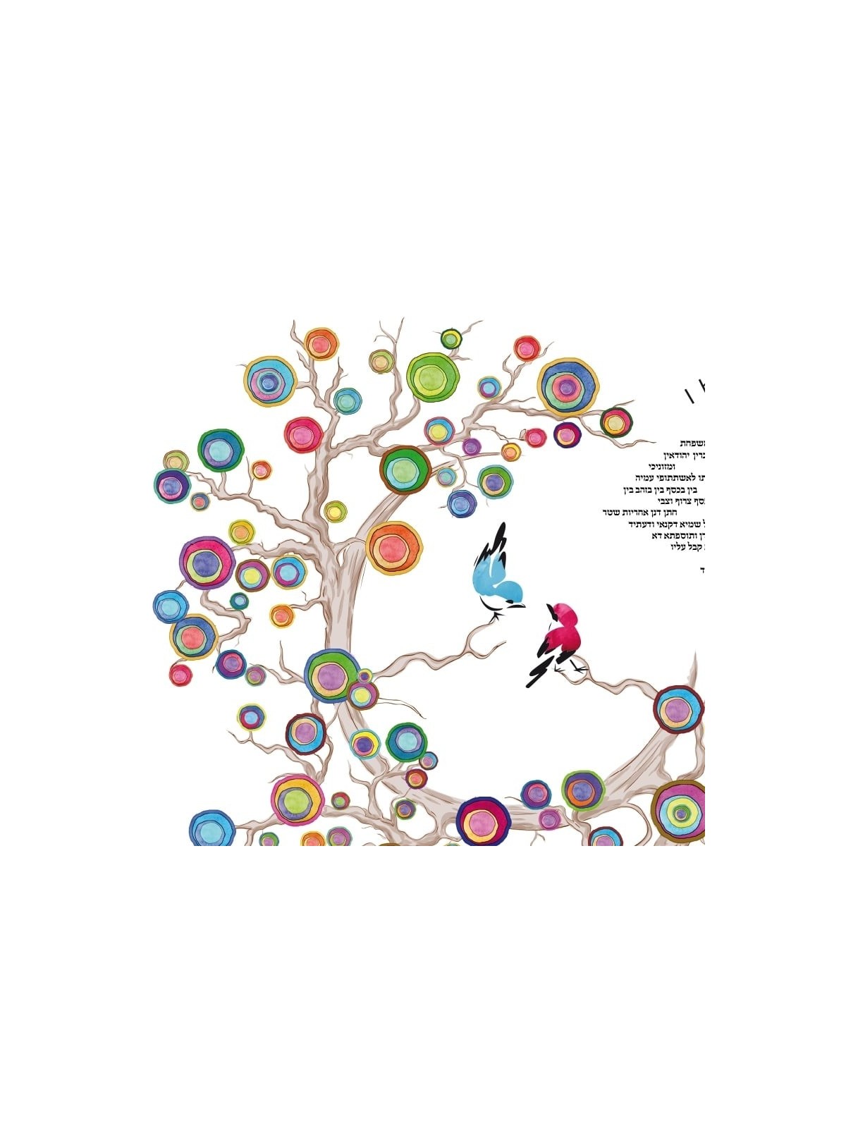 Ruth Rudin Personalized Ketubah - 'Love Birds'