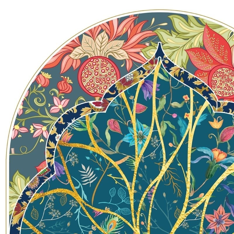 Ruth Rudin 'Gate of Love' Personalized Floral Ketubah