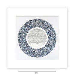 David Fisher Paper-Cut Round Ornament Floral Pattern Personalized Ketu